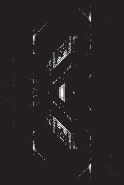 Grunge siyah ve beyaz kentsel vektör doku şablon. Karanlık dağınık toz sıkıntı arka plan kaplaması. Gürültü ve tahıl ile soyut noktalı, çizik, Vintage efekti oluşturmak kolay. Yaşlanma tasarım öğesi