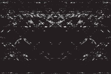 Grunge siyah ve beyaz kentsel vektör doku şablon. Karanlık dağınık toz sıkıntı arka plan kaplaması. Gürültü ve tahıl ile soyut noktalı, çizik, Vintage efekti oluşturmak kolay. Yaşlanma tasarım öğesi