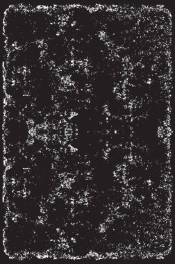 Grunge siyah ve beyaz kentsel vektör doku şablon. Karanlık dağınık toz sıkıntı arka plan kaplaması. Gürültü ve tahıl ile soyut noktalı, çizik, Vintage efekti oluşturmak kolay. Yaşlanma tasarım öğesi