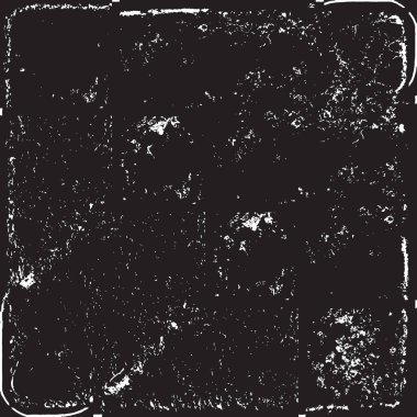 Grunge siyah ve beyaz kentsel vektör doku şablon. Karanlık dağınık toz sıkıntı arka plan kaplaması. Gürültü ve tahıl ile soyut noktalı, çizik, Vintage efekti oluşturmak kolay. Yaşlanma tasarım öğesi