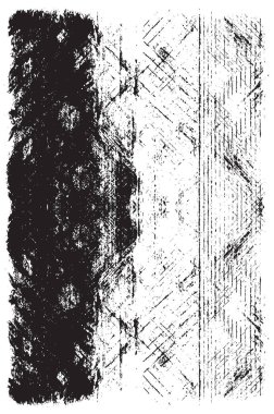 Grunge siyah ve beyaz kentsel vektör doku şablon. Karanlık dağınık toz sıkıntı arka plan kaplaması. Gürültü ve tahıl ile soyut noktalı, çizik, Vintage efekti oluşturmak kolay. Yaşlanma tasarım öğesi