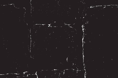 Grunge siyah ve beyaz kentsel vektör doku şablon. Karanlık dağınık toz sıkıntı arka plan kaplaması. Gürültü ve tahıl ile soyut noktalı, çizik, Vintage efekti oluşturmak kolay. Yaşlanma tasarım öğesi