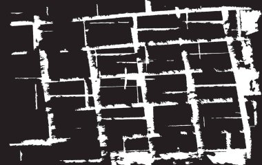Grunge siyah ve beyaz kentsel vektör doku şablon. Karanlık dağınık toz sıkıntı arka plan kaplaması. Gürültü ve tahıl ile soyut noktalı, çizik, Vintage efekti oluşturmak kolay. Yaşlanma tasarım öğesi