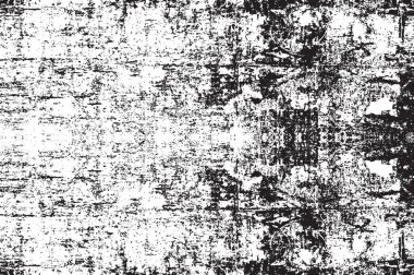 Grunge siyah ve beyaz kentsel vektör doku şablon. Karanlık dağınık toz sıkıntı arka plan kaplaması. Gürültü ve tahıl ile soyut noktalı, çizik, Vintage efekti oluşturmak kolay. Yaşlanma tasarım öğesi