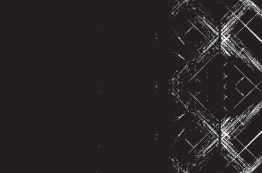 Grunge siyah ve beyaz kentsel vektör doku şablon. Karanlık dağınık toz sıkıntı arka plan kaplaması. Gürültü ve tahıl ile soyut noktalı, çizik, Vintage efekti oluşturmak kolay. Yaşlanma tasarım öğesi