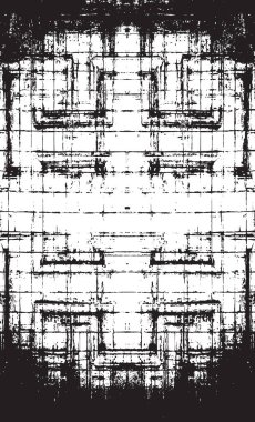 Grunge siyah ve beyaz kentsel vektör doku şablon. Karanlık dağınık toz sıkıntı arka plan kaplaması. Gürültü ve tahıl ile soyut noktalı, çizik, Vintage efekti oluşturmak kolay. Yaşlanma tasarım öğesi