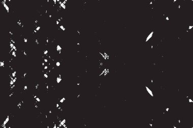 Grunge siyah ve beyaz kentsel vektör doku şablon. Karanlık dağınık toz sıkıntı arka plan kaplaması. Gürültü ve tahıl ile soyut noktalı, çizik, Vintage efekti oluşturmak kolay. Yaşlanma tasarım öğesi