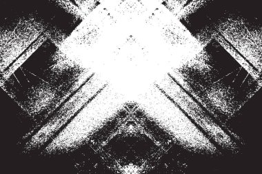 Grunge siyah ve beyaz kentsel vektör doku şablon. Karanlık dağınık toz sıkıntı arka plan kaplaması. Gürültü ve tahıl ile soyut noktalı, çizik, Vintage efekti oluşturmak kolay. Yaşlanma tasarım öğesi