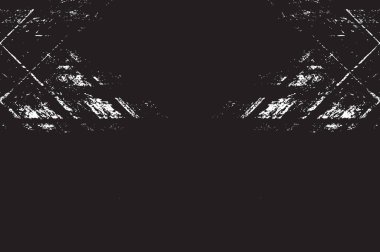 Grunge siyah ve beyaz kentsel vektör doku şablon. Karanlık dağınık toz sıkıntı arka plan kaplaması. Gürültü ve tahıl ile soyut noktalı, çizik, Vintage efekti oluşturmak kolay. Yaşlanma tasarım öğesi