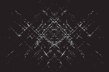 Grunge siyah ve beyaz kentsel vektör doku şablon. Karanlık dağınık toz sıkıntı arka plan kaplaması. Gürültü ve tahıl ile soyut noktalı, çizik, Vintage efekti oluşturmak kolay. Yaşlanma tasarım öğesi