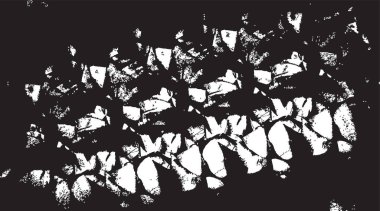 Grunge siyah ve beyaz kentsel vektör doku şablon. Karanlık dağınık toz sıkıntı arka plan kaplaması. Gürültü ve tahıl ile soyut noktalı, çizik, Vintage efekti oluşturmak kolay. Yaşlanma tasarım öğesi