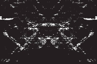 Grunge siyah ve beyaz kentsel vektör doku şablon. Karanlık dağınık toz sıkıntı arka plan kaplaması. Gürültü ve tahıl ile soyut noktalı, çizik, Vintage efekti oluşturmak kolay. Yaşlanma tasarım öğesi