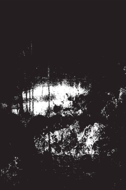 Grunge siyah ve beyaz kentsel vektör doku şablon. Karanlık dağınık toz sıkıntı arka plan kaplaması. Gürültü ve tahıl ile soyut noktalı, çizik, Vintage efekti oluşturmak kolay. Yaşlanma tasarım öğesi