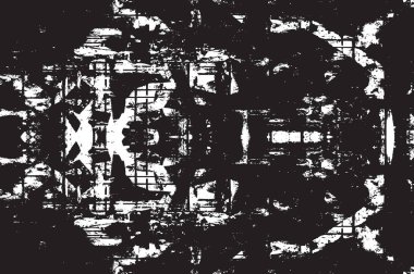 Grunge siyah ve beyaz kentsel vektör doku şablon. Karanlık dağınık toz sıkıntı arka plan kaplaması. Gürültü ve tahıl ile soyut noktalı, çizik, Vintage efekti oluşturmak kolay. Yaşlanma tasarım öğesi