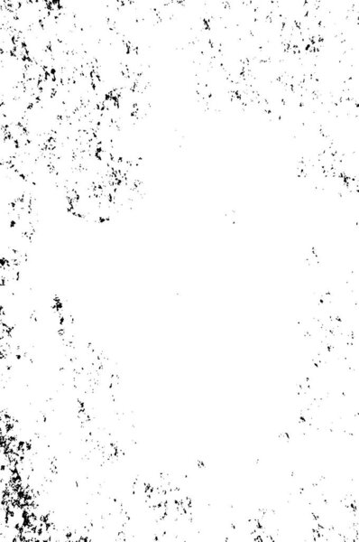 Grunge Black And White Urban Vector Texture Template. Dark Messy Dust Overlay Distress Background. Easy To Create Abstract Dotted, Scratched, Vintage Effect With Noise And Grain. Aging Design Element
