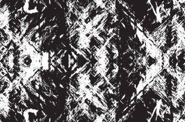 Grunge siyah ve beyaz kentsel vektör doku şablon. Karanlık dağınık toz sıkıntı arka plan kaplaması. Gürültü ve tahıl ile soyut noktalı, çizik, Vintage efekti oluşturmak kolay. Yaşlanma tasarım öğesi