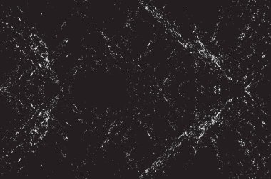 Grunge siyah ve beyaz kentsel vektör doku şablon. Karanlık dağınık toz sıkıntı arka plan kaplaması. Gürültü ve tahıl ile soyut noktalı, çizik, Vintage efekti oluşturmak kolay. Yaşlanma tasarım öğesi