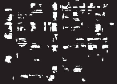 Grunge siyah ve beyaz kentsel vektör doku şablon. Karanlık dağınık toz sıkıntı arka plan kaplaması. Gürültü ve tahıl ile soyut noktalı, çizik, Vintage efekti oluşturmak kolay. Yaşlanma tasarım öğesi