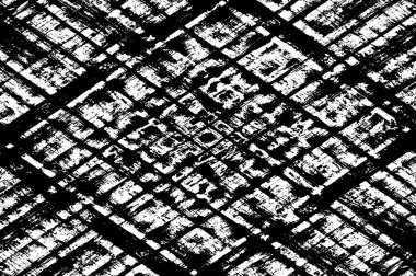 Grunge siyah ve beyaz kentsel vektör doku şablon. Karanlık dağınık toz sıkıntı arka plan kaplaması. Gürültü ve tahıl ile soyut noktalı, çizik, Vintage efekti oluşturmak kolay. Yaşlanma tasarım öğesi