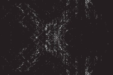 Grunge siyah ve beyaz kentsel vektör doku şablon. Karanlık dağınık toz sıkıntı arka plan kaplaması. Gürültü ve tahıl ile soyut noktalı, çizik, Vintage efekti oluşturmak kolay. Yaşlanma tasarım öğesi