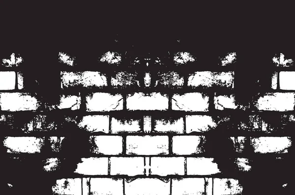 Siyah Beyaz Grunge Vignette Dokusu — Stok Vektör