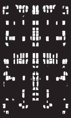 Grunge siyah ve beyaz kentsel vektör doku şablon. Karanlık dağınık toz sıkıntı arka plan kaplaması. Gürültü ve tahıl ile soyut noktalı, çizik, Vintage efekti oluşturmak kolay. Yaşlanma tasarım öğesi