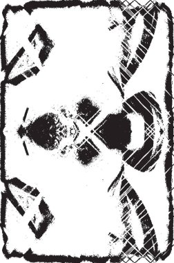 Grunge siyah ve beyaz kentsel vektör doku şablon. Karanlık dağınık toz sıkıntı arka plan kaplaması. Gürültü ve tahıl ile soyut noktalı, çizik, Vintage efekti oluşturmak kolay. Yaşlanma tasarım öğesi