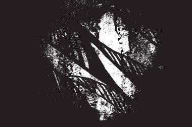 Grunge siyah ve beyaz kentsel vektör doku şablon. Karanlık dağınık toz sıkıntı arka plan kaplaması. Gürültü ve tahıl ile soyut noktalı, çizik, Vintage efekti oluşturmak kolay. Yaşlanma tasarım öğesi