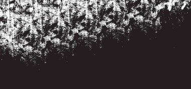 Grunge siyah ve beyaz kentsel vektör doku şablon. Karanlık dağınık toz sıkıntı arka plan kaplaması. Gürültü ve tahıl ile soyut noktalı, çizik, Vintage efekti oluşturmak kolay. Yaşlanma tasarım öğesi
