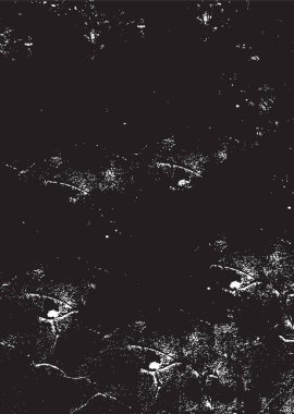 Grunge siyah ve beyaz kentsel vektör doku şablon. Karanlık dağınık toz sıkıntı arka plan kaplaması. Gürültü ve tahıl ile soyut noktalı, çizik, Vintage efekti oluşturmak kolay. Yaşlanma tasarım öğesi