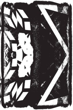 Grunge siyah ve beyaz kentsel vektör doku şablon. Karanlık dağınık toz sıkıntı arka plan kaplaması. Gürültü ve tahıl ile soyut noktalı, çizik, Vintage efekti oluşturmak kolay. Yaşlanma tasarım öğesi