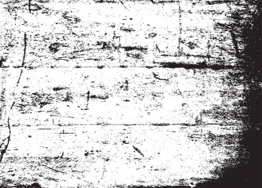 Grunge Black And White Urban Vector Texture Template. Dark Messy Dust Overlay Distress Background. Easy To Create Abstract Dotted, Scratched, Vintage Effect With Noise And Grain. Aging Design Element clipart