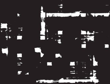 Grunge siyah ve beyaz kentsel vektör doku şablon. Karanlık dağınık toz sıkıntı arka plan kaplaması. Gürültü ve tahıl ile soyut noktalı, çizik, Vintage efekti oluşturmak kolay. Yaşlanma tasarım öğesi