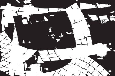 Grunge siyah ve beyaz kentsel vektör doku şablon. Karanlık dağınık toz sıkıntı arka plan kaplaması. Gürültü ve tahıl ile soyut noktalı, çizik, Vintage efekti oluşturmak kolay. Yaşlanma tasarım öğesi