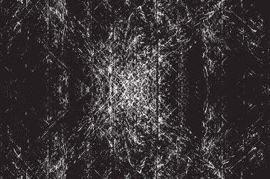 Grunge siyah ve beyaz kentsel vektör doku şablon. Karanlık dağınık toz sıkıntı arka plan kaplaması. Gürültü ve tahıl ile soyut noktalı, çizik, Vintage efekti oluşturmak kolay. Yaşlanma tasarım öğesi