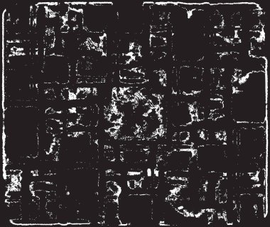 Grunge siyah ve beyaz kentsel vektör doku şablon. Karanlık dağınık toz sıkıntı arka plan kaplaması. Gürültü ve tahıl ile soyut noktalı, çizik, Vintage efekti oluşturmak kolay. Yaşlanma tasarım öğesi