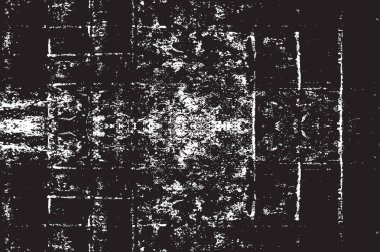 Grunge siyah ve beyaz kentsel vektör doku şablon. Karanlık dağınık toz sıkıntı arka plan kaplaması. Gürültü ve tahıl ile soyut noktalı, çizik, Vintage efekti oluşturmak kolay. Yaşlanma tasarım öğesi
