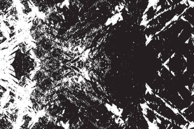 Grunge siyah ve beyaz kentsel vektör doku şablon. Karanlık dağınık toz sıkıntı arka plan kaplaması. Gürültü ve tahıl ile soyut noktalı, çizik, Vintage efekti oluşturmak kolay. Yaşlanma tasarım öğesi