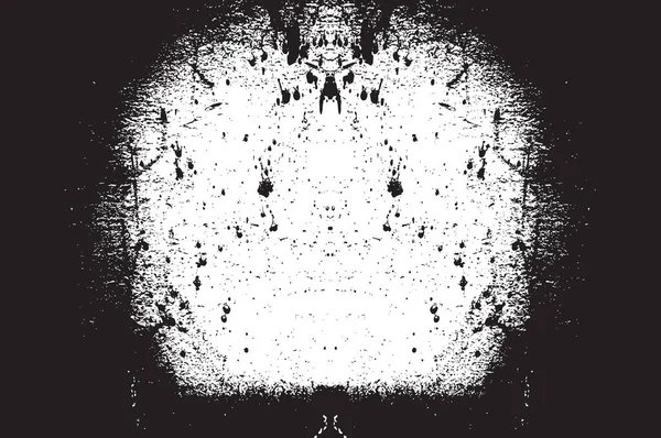 Vignette Grunge Noir Blanc Texture — Image vectorielle