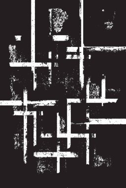 Grunge siyah ve beyaz kentsel vektör doku şablon. Karanlık dağınık toz sıkıntı arka plan kaplaması. Gürültü ve tahıl ile soyut noktalı, çizik, Vintage efekti oluşturmak kolay. Yaşlanma tasarım öğesi