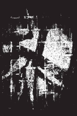 Grunge siyah ve beyaz kentsel vektör doku şablon. Karanlık dağınık toz sıkıntı arka plan kaplaması. Gürültü ve tahıl ile soyut noktalı, çizik, Vintage efekti oluşturmak kolay. Yaşlanma tasarım öğesi
