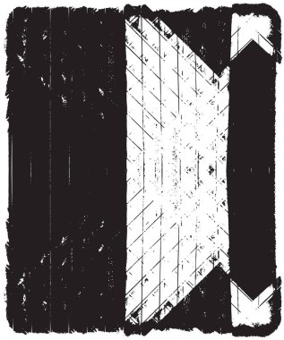 Grunge siyah ve beyaz kentsel vektör doku şablon. Karanlık dağınık toz sıkıntı arka plan kaplaması. Gürültü ve tahıl ile soyut noktalı, çizik, Vintage efekti oluşturmak kolay. Yaşlanma tasarım öğesi