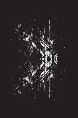 Grunge siyah ve beyaz kentsel vektör doku şablon. Karanlık dağınık toz sıkıntı arka plan kaplaması. Gürültü ve tahıl ile soyut noktalı, çizik, Vintage efekti oluşturmak kolay. Yaşlanma tasarım öğesi