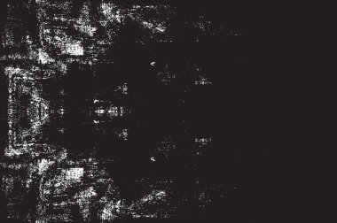 Grunge siyah ve beyaz kentsel vektör doku şablon. Karanlık dağınık toz sıkıntı arka plan kaplaması. Gürültü ve tahıl ile soyut noktalı, çizik, Vintage efekti oluşturmak kolay. Yaşlanma tasarım öğesi