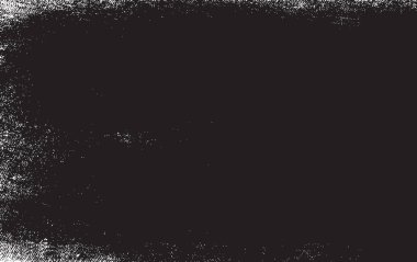 Grunge siyah ve beyaz kentsel vektör doku şablon. Karanlık dağınık toz sıkıntı arka plan kaplaması. Gürültü ve tahıl ile soyut noktalı, çizik, Vintage efekti oluşturmak kolay. Yaşlanma tasarım öğesi