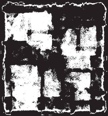 Grunge siyah ve beyaz kentsel vektör doku şablon. Karanlık dağınık toz sıkıntı arka plan kaplaması. Gürültü ve tahıl ile soyut noktalı, çizik, Vintage efekti oluşturmak kolay. Yaşlanma tasarım öğesi