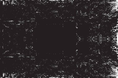 Grunge siyah ve beyaz kentsel vektör doku şablon. Karanlık dağınık toz sıkıntı arka plan kaplaması. Gürültü ve tahıl ile soyut noktalı, çizik, Vintage efekti oluşturmak kolay. Yaşlanma tasarım öğesi