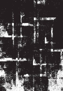 Grunge siyah ve beyaz kentsel vektör doku şablon. Karanlık dağınık toz sıkıntı arka plan kaplaması. Gürültü ve tahıl ile soyut noktalı, çizik, Vintage efekti oluşturmak kolay. Yaşlanma tasarım öğesi