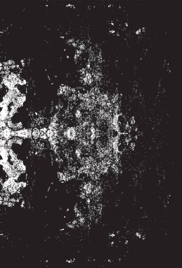 Grunge siyah ve beyaz kentsel vektör doku şablon. Karanlık dağınık toz sıkıntı arka plan kaplaması. Gürültü ve tahıl ile soyut noktalı, çizik, Vintage efekti oluşturmak kolay. Yaşlanma tasarım öğesi