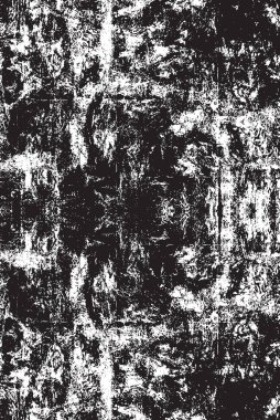 Grunge siyah ve beyaz kentsel vektör doku şablon. Karanlık dağınık toz sıkıntı arka plan kaplaması. Gürültü ve tahıl ile soyut noktalı, çizik, Vintage efekti oluşturmak kolay. Yaşlanma tasarım öğesi